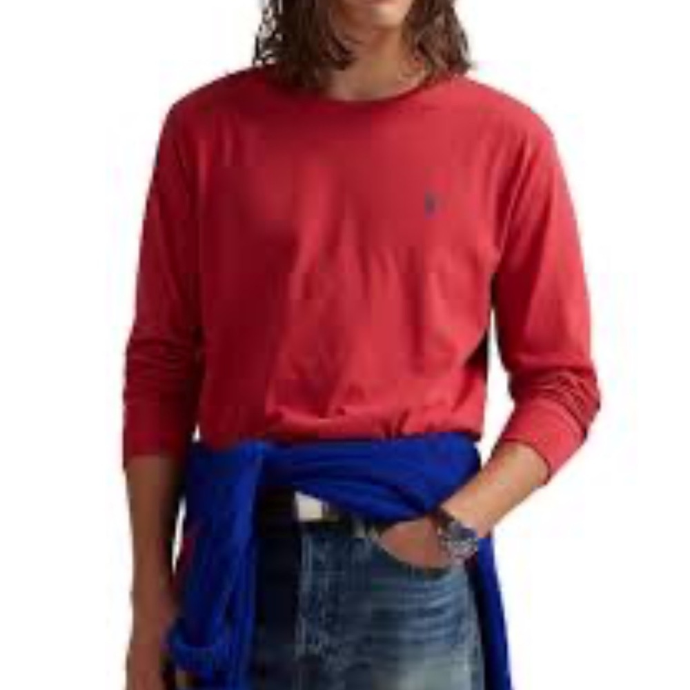 Polo Ralph Lauren Red Long Sleeve Tee